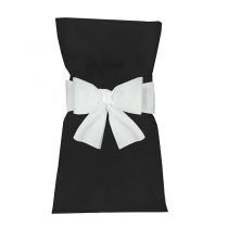 6 NOEUDS POUR HOUSSE DE CHAISE - BLANC