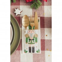 6 PORTE-COUVERTS PAPIER CASSE-NOISETTE 10X20CM