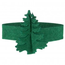 6 RONDS SERVIETTE FEUTRINE SAPIN 22X5CM VERT SAPIN