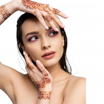 6 TATOUAGES ÉPHÉMÈRES MAINS ORIENTAL ADULTE