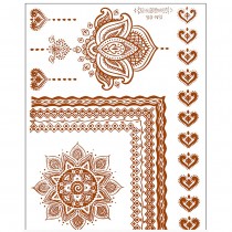 6 TATOUAGES ÉPHÉMÈRES MAINS ORIENTAL ADULTE