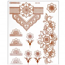 6 TATOUAGES ÉPHÉMÈRES MAINS ORIENTAL ADULTE