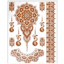 6 TATOUAGES ÉPHÉMÈRES MAINS ORIENTAL ADULTE