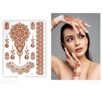 6 TATOUAGES ÉPHÉMÈRES MAINS ORIENTAL ADULTE