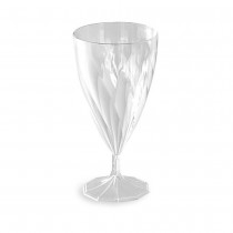 6 VERRES À VIN RÉUTILISABLES 15CL TRANSPARENT