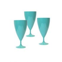 6 VERRES À VIN TURQUOISE 15 CL