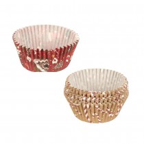 75 CAISSETTES CUPCAKE MUFFIN NOËL GOURMAND 6.5X3CM