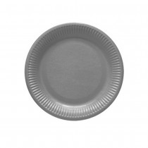 8 ASSIETTES CARTON 23CM - ACIER