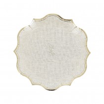 8 ASSIETTES CARTON COMMUNION 23CM LIN