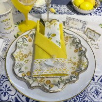 8 ASSIETTES CARTON DOLCE VITA 23CM BLANC