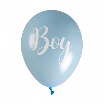 8 BALLONS LATEX BABY SHOWER BOY Ø23CM BLEU