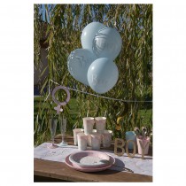 8 BALLONS LATEX BABY SHOWER BOY Ø23CM BLEU