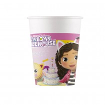 8 GOBELETS CARTON GABBY MAISON MAGIQUE 20CL ROSE