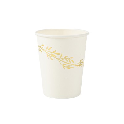 8 GOBELETS CARTON JOLIS BRINS 255ML BLANC