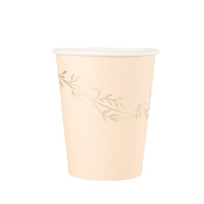 8 GOBELETS CARTON JOLIS BRINS 255ML BLUSH
