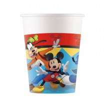 8 GOBELETS CARTON MICKEY JUMP INTO FUN 25CL
