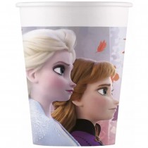 8 GOBELETS CARTON REINE DES NEIGES 25CL