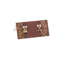 8 MARQUE-PLACES CARTON CASSE-NOISETTE 8X4CM ROUGE