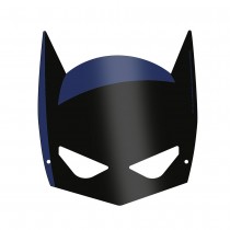 8 MASQUES ENFANT CARTON NOIR BATMAN GOTHAM CITY