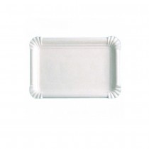 8 PLATEAUX EN CARTON 13X20CM - BLANC