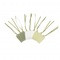 9 ÉTIQUETTES CARTON OLIVIER 6X3CM VERT