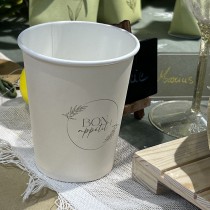 9 GOBELETS CARTON OLIVIER BON APPÉTIT 25CL VERT