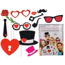 ACCESSOIRES PHOTOBOOTH THÈME COEUR