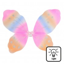 AILES PAPILLON NYLON LEDS FILLE 47X41CM PASTEL