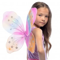 AILES PAPILLON NYLON LEDS FILLE 47X41CM PASTEL