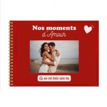 ALBUM PHOTO MOMENTS D\'AMOUR 40P ROUGE