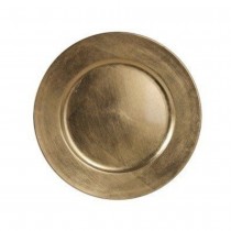 ASSIETTE MÉLAMINÉ 33CM OR