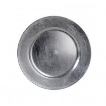 ASSIETTE PLATE DE PRÉSENTATION 33CM ARGENT PAILLETÉ