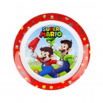 ASSIETTE RÉUTILISABLE  SUPER MARIO GAMER 22CM BLEU