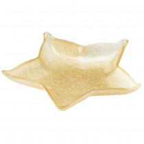 ASSIETTE VERRE ÉTOILE PAILLETÉE 21CM