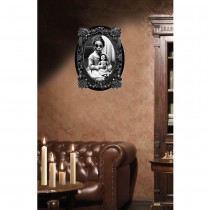 AUTOCOLLANT CADRE BAROQUE VINTAGE FILLE 30X23CM