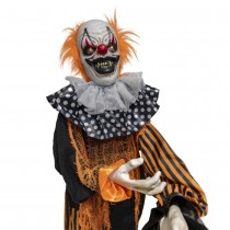 AUTOMATE CLOWN BALLON ORANGE ANIMÉ LUMIÈRE 165CM