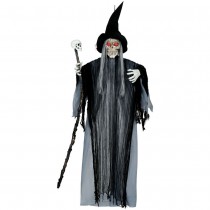 AUTOMATE SORCIÈRE TÉNÈBRES ANIMÉ SON LED 180CM