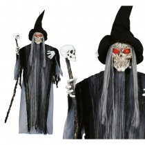 AUTOMATE SORCIÈRE TÉNÈBRES ANIMÉ SON LED 180CM