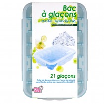 BAC 21 GLACONS AVEC COUVERCLE CLIPSABLE