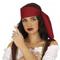 BAGUE BOUCLES D\'OREILLES MÉTAL ARGENT PIRATE FEMME