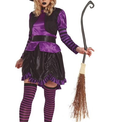 SANTITY Balai sorcière en plastique pour déguisement Halloween 