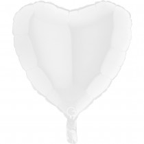 BALLON ALU CUR BLANC 46 CM