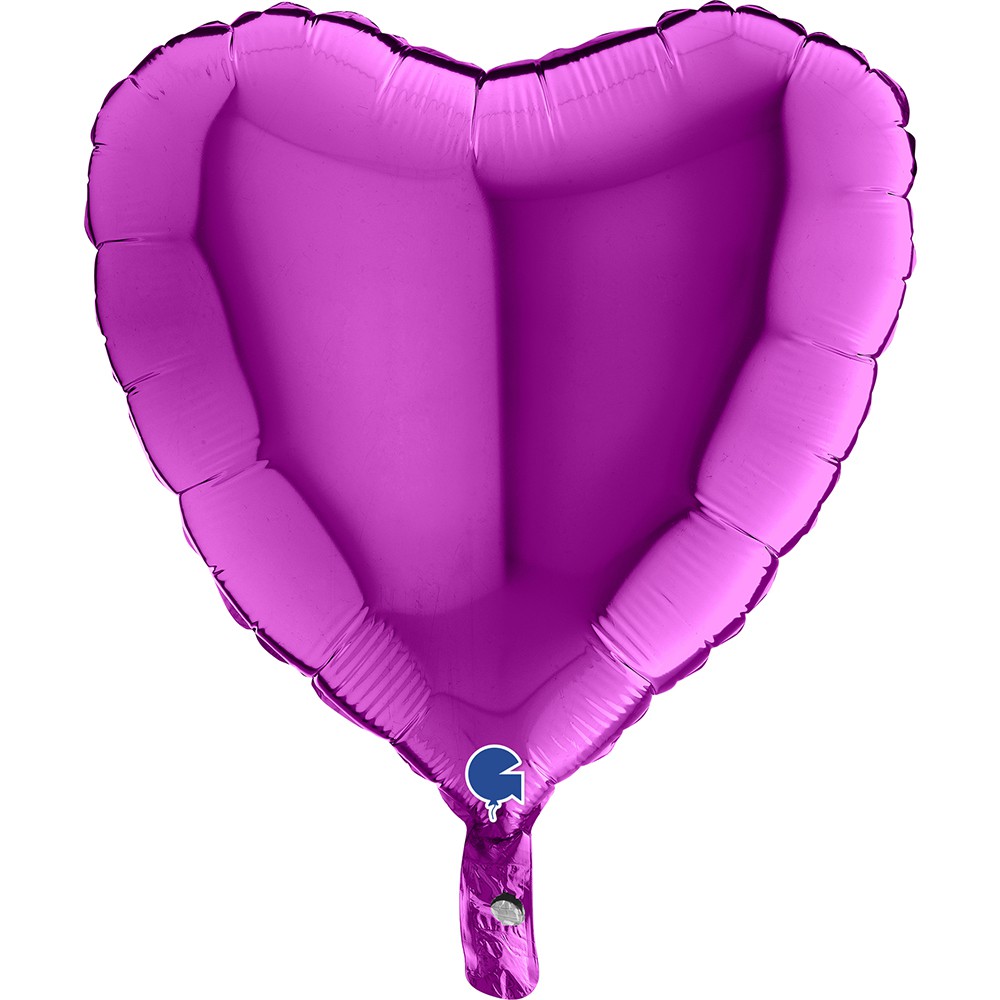 Ballon Coeur-Violet – La Boite à Dragées