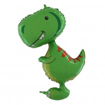 BALLON ALU DINOSAURE TYRANNOSAURE 97CM VERT