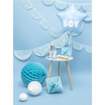 BALLON ALU ÉTOILE C\'EST UN GARÇON 45CM BLEU CLAIR