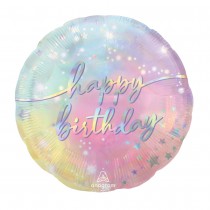 BALLON ALU FÉÉRIE HAPPY BIRTHDAY 43CM MULTICOLORE