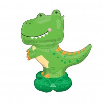 BALLON ALU FIGURINE DINOSAURE T-REX 114X137CM VERT