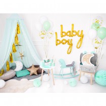 BALLON ALU LETTRES BABY 73.5X75CM OR