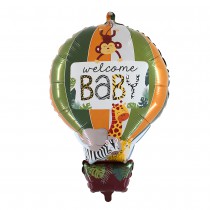 BALLON ALU NAISSANCE MONTGOLFIÈRE JUNGLE 76CM