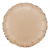 BALLON ALU ROND 46CM NUDE SATIN